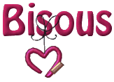 Gif animé bisous coeur